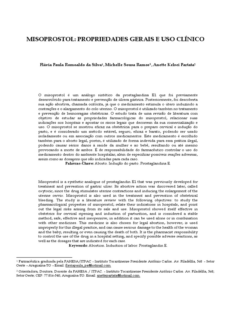 Cytotec uso ginecologico