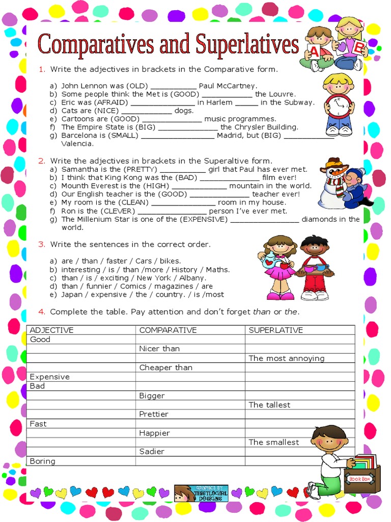 Islcollective Comparatives And Superlatives 214434dac92911f2691 66564655 Pdf