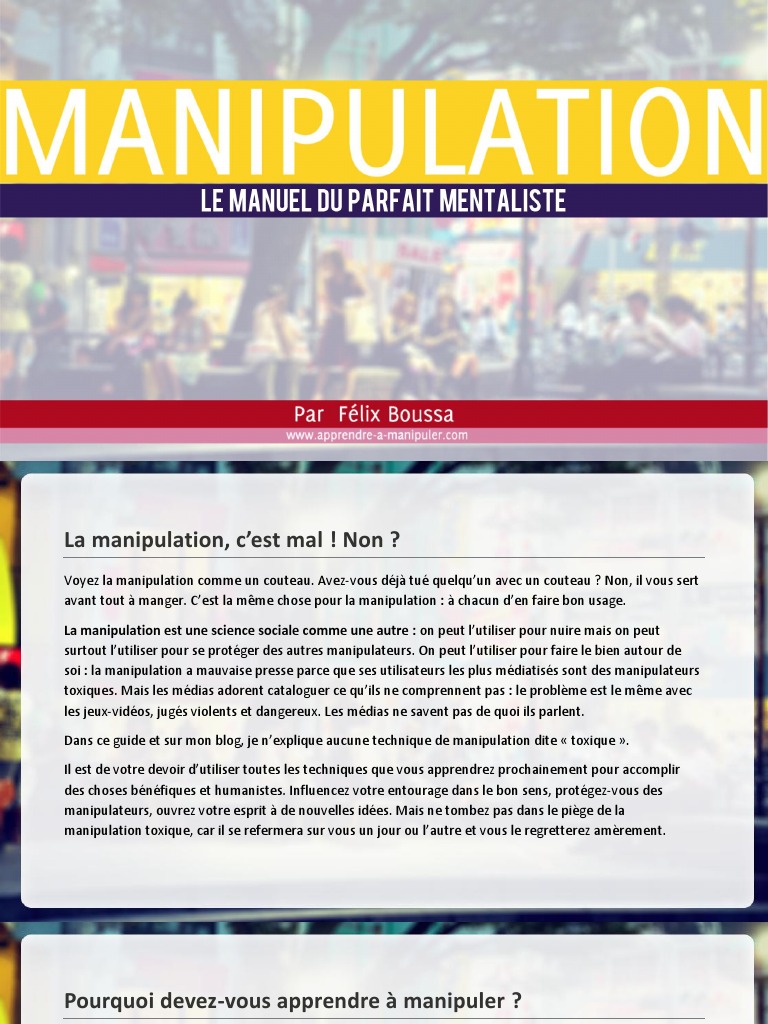 Manipulation | PDF