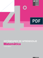 Estándares de Aprendizaje Matemática 4º básico - Decreto 129_2013
