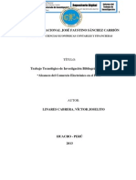 Trabajo Tecnológico de Investigación Bibliográfica Sobre "Alcances Del Comercio Electrónico en El Perú"