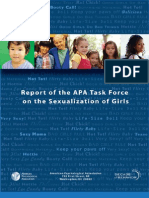 Report of The APA Task Force On The Sexualization of