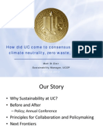 How Did UC Come To Consensus On Goals For Climate Neutrality, Zero Waste, and More?
