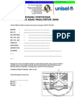 Borang Penyertaan Kaf 2009