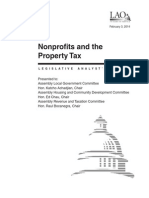 California Legislative Analyst's Office Presentation: Nonprofits Property Tax (2014)
