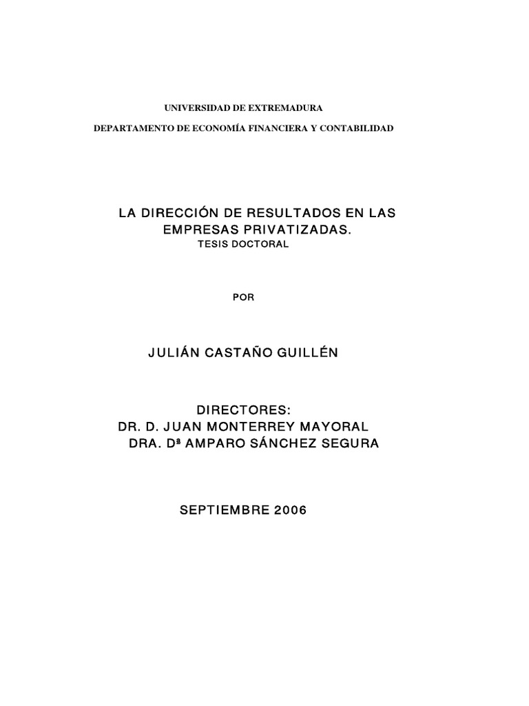 Resultados en Empresas Privatizadas | PDF | Empresa de propiedad ...