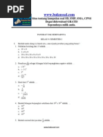 Latihan Soal Matematika Pangkat Tak Sebenarnya Kelas 9 SMP