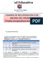 Examen de Recuperacion o de Mejora Del Promedio