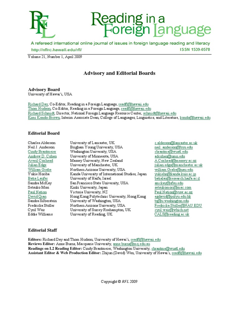 Volume 21 Number 1 April 09 Syllable Stress Linguistics