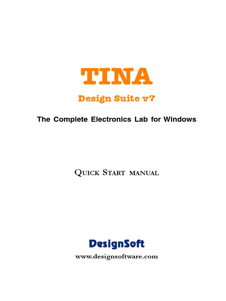TINA 7.0 Manual | PDF | Installation (Computer Programs) | Spice