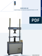 Máquinas de ensayos ME-402 para tracción, compresión y flexión