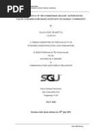 Download A STUDY ABOUT THE INFLUENCE OF RECOMMENDED SELLER AS PERCEIVED VALUE TOWARDS PURCHASE INTENTION OF KASKUS COMMUNITY By Fajar Sidik Prasetya by Fajar Prasetya SN204437503 doc pdf