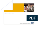 Copy and Paste in Tables