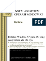 Instalasi Sistem Operasi Window XP