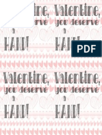 Valentine, You Deserve A HAND! Template