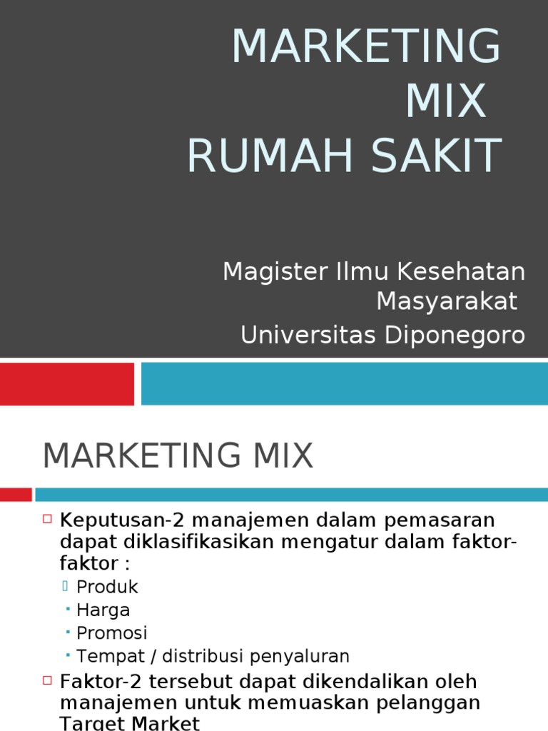 Marketing Mix Rumah Sakit