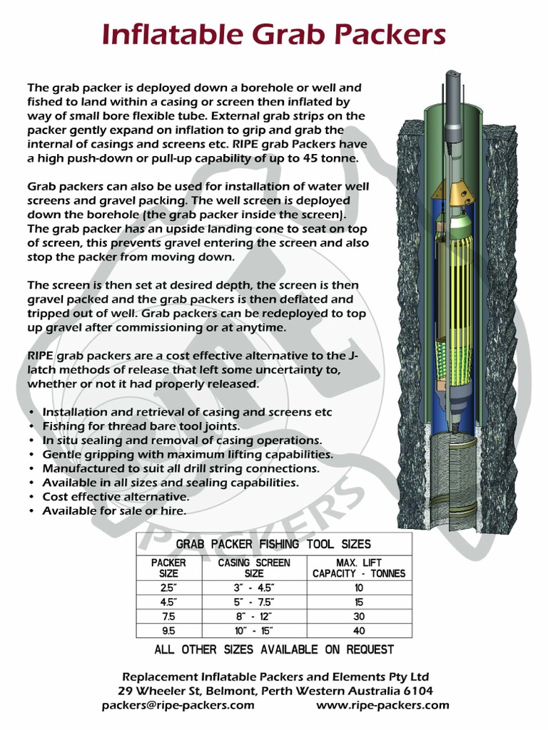 Inflatable Grab Packers Guide | PDF