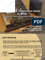 US - Clove Cigarettes Case: The Success Story of Indonesia Trade Diplomacy
