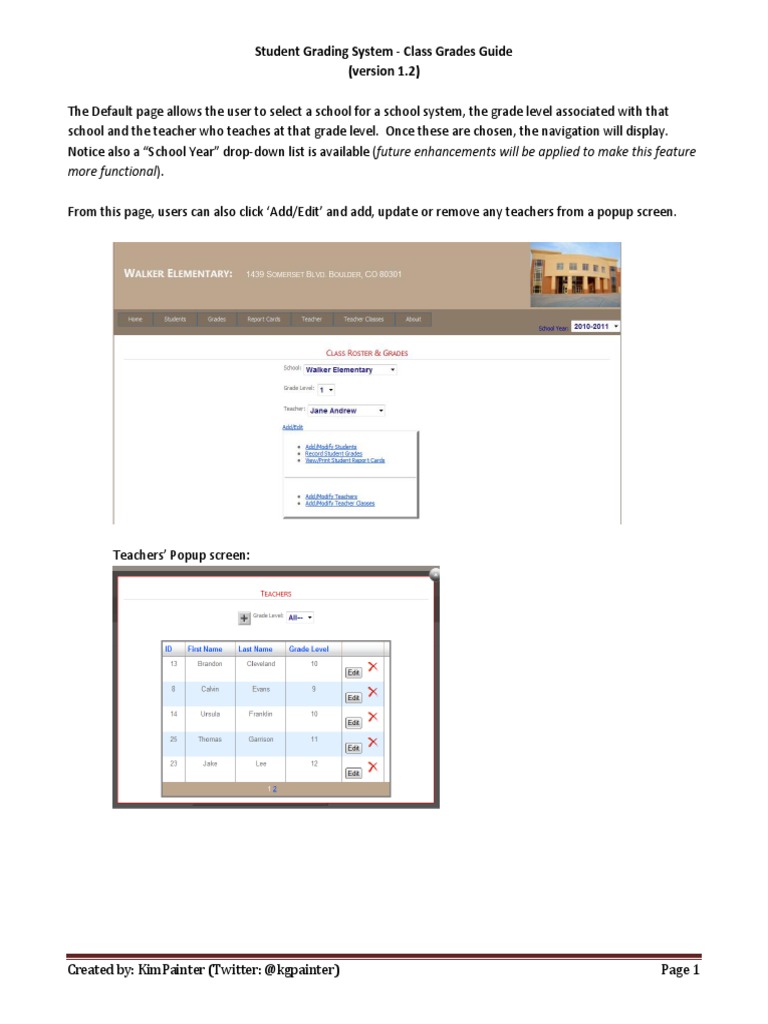 Student Grading System Guide | PDF