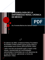 Epidemiología de la insuficiencia renal crónica en México