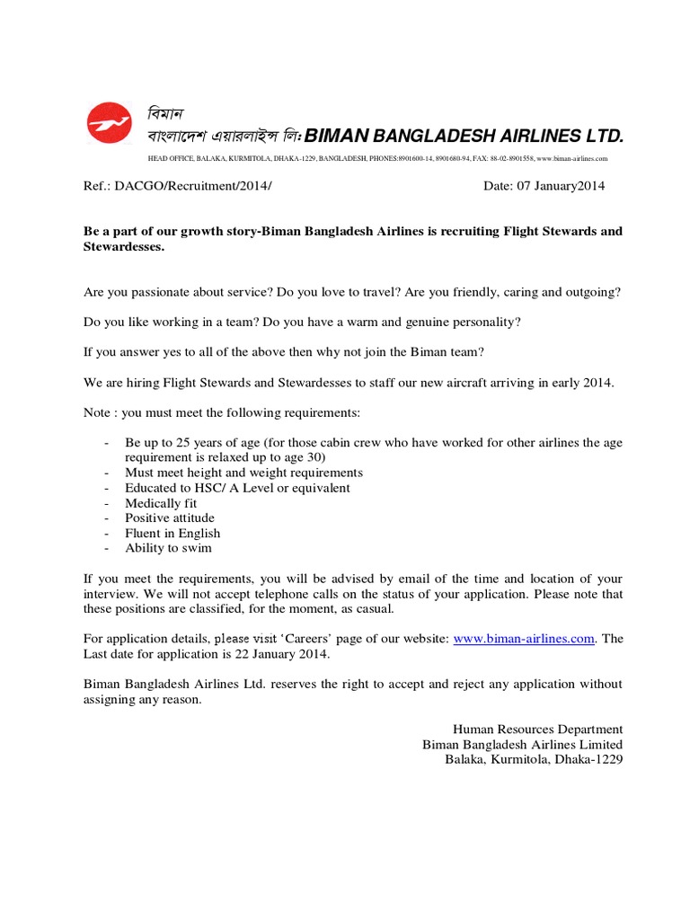Advertisement Of Casual Cabin Crew Flight Attendant Aviation