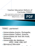 Teacher Education Reform of Curricula (TEREC)
