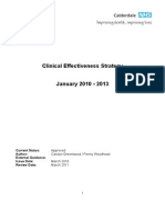 Clinical Effectiveness Strategy April 2010 2 1