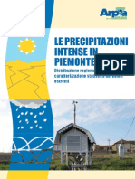 Le Precipitazioni Intense in Piemonte