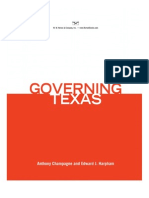 Governing Texas: An Introduction To Texas Politics
