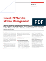Novell ZENworks - ZMM Data Sheet