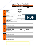 PF Football Goal Sheet