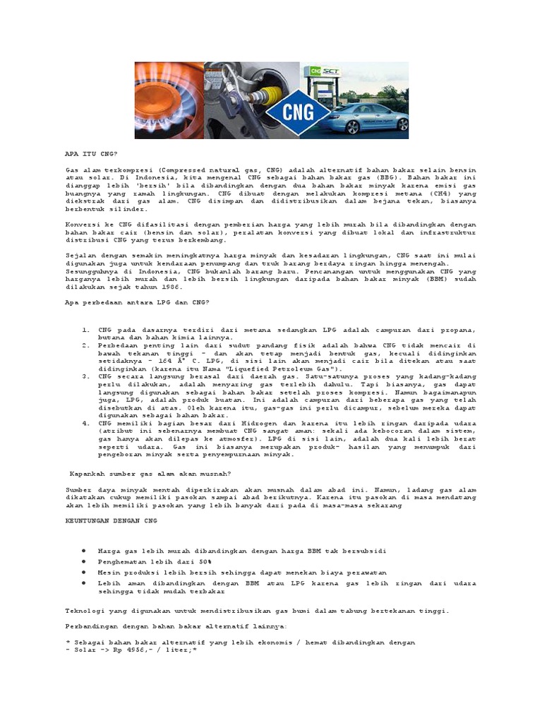 Apa Itu CNG | PDF
