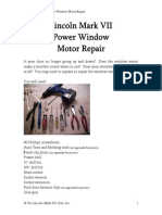 Power Window Motor Repair