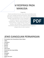 Sistim Respirasi Pada Manusia Ujian