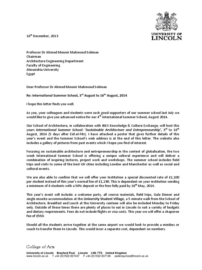 Summer School Prof Dr Ahmed Mounir Mahmoud Soliman 16 12 13 Pdf Further Education Business