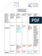 Calendar Activitati- Grade Didactice, 2013-2014