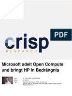 Microsoft adelt Open Compute und bringt HP in Bedrängnis