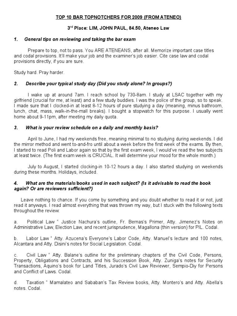 Top 10 Bar Topnotchers For 2009 PDF Health Treatment Wellness