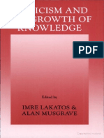 [Imre Lakatos, Alan Musgrave] Criticism and the Growth of Knowledge