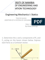 Addition of System of Coplanar Forces, EM