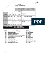 Revised Time Table: Imis Bhubaneswar