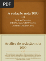 A redação nota 1000