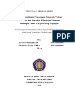 Studi Perbandingan Pemasangan Automatic Voltage Regulator Dan Kapasitor Jaringan Tegangan Menengah Untuk Mengatasi Drop Tegangan