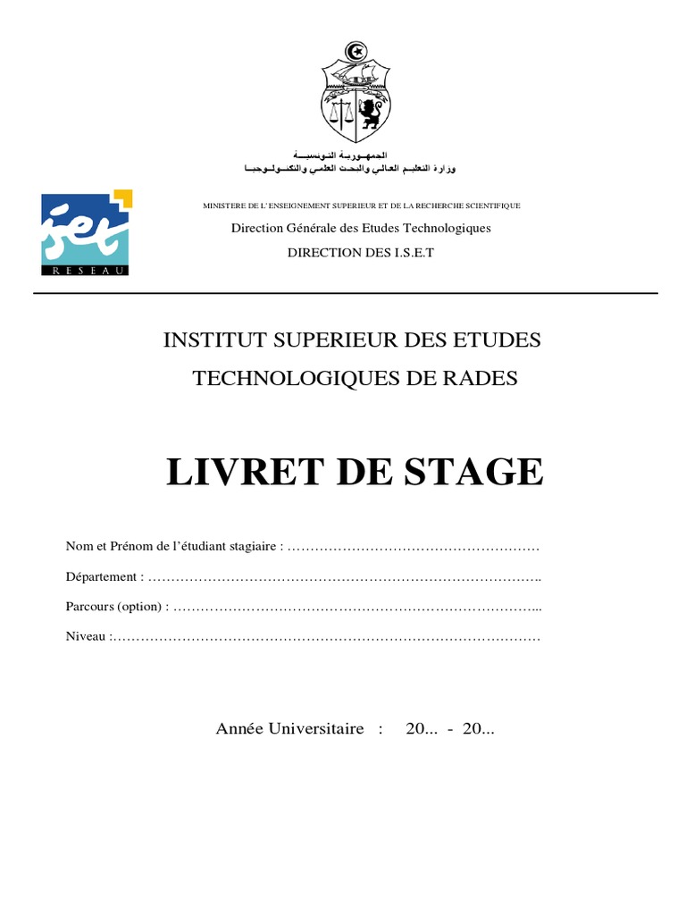 Cahier De Stage 3eme