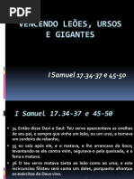 05 Vencendo Leões, Ursos e Gigantes