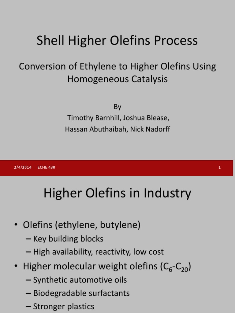 Ethylene to Higher Olefins Conversion Process | PDF | Alkene | Oligomer