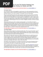 Download Learn How To Use The Instyler Rotating Iron by Xcelln SN20455097 doc pdf