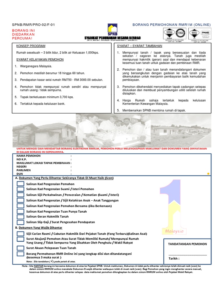 Borang Spnb Pdf