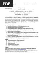 Download 2014 Feb15 Job Announcement Consular Assistant by Swiss Consulate New York SN204561401 doc pdf