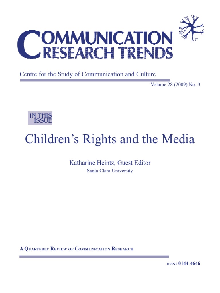 Communication Research Trends | PDF | Violence | Mass Media